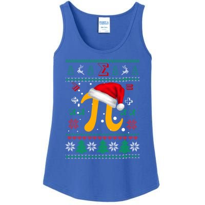 Christmas Math Pi Santa Hat Costume Xmas Ugly Teacher Funny Gift Funny Gift Ladies Essential Tank