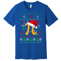 Christmas Math Pi Santa Hat Costume Xmas Ugly Teacher Funny Gift Funny Gift Premium T-Shirt