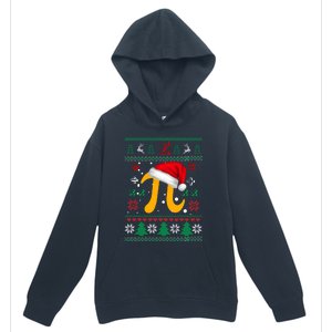 Christmas Math Pi Santa Hat Costume Xmas Ugly Teacher Funny Gift Funny Gift Urban Pullover Hoodie