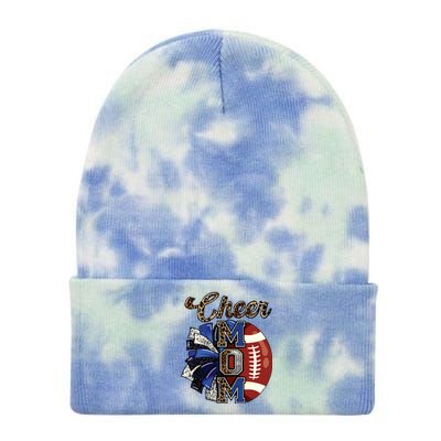 Cheer Mom Pom Pom Football Tie Dye 12in Knit Beanie