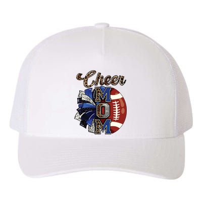 Cheer Mom Pom Pom Football Yupoong Adult 5-Panel Trucker Hat