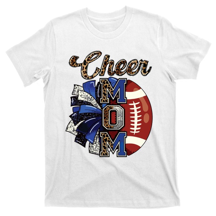 Cheer Mom Pom Pom Football T-Shirt