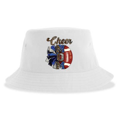 Cheer Mom Pom Pom Football Sustainable Bucket Hat