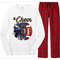 Cheer Mom Pom Pom Football Long Sleeve Pajama Set