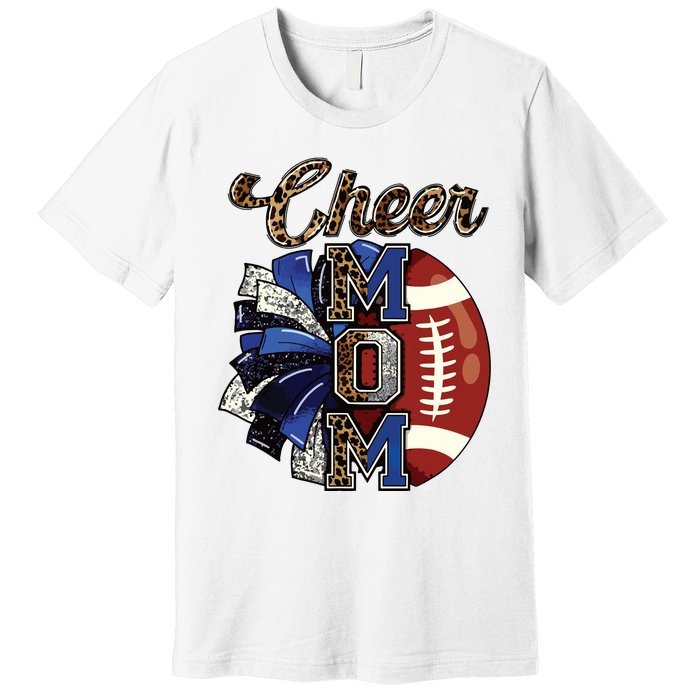 Cheer Mom Pom Pom Football Premium T-Shirt