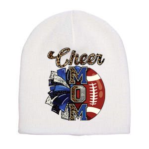 Cheer Mom Pom Pom Football Short Acrylic Beanie