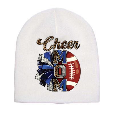 Cheer Mom Pom Pom Football Short Acrylic Beanie