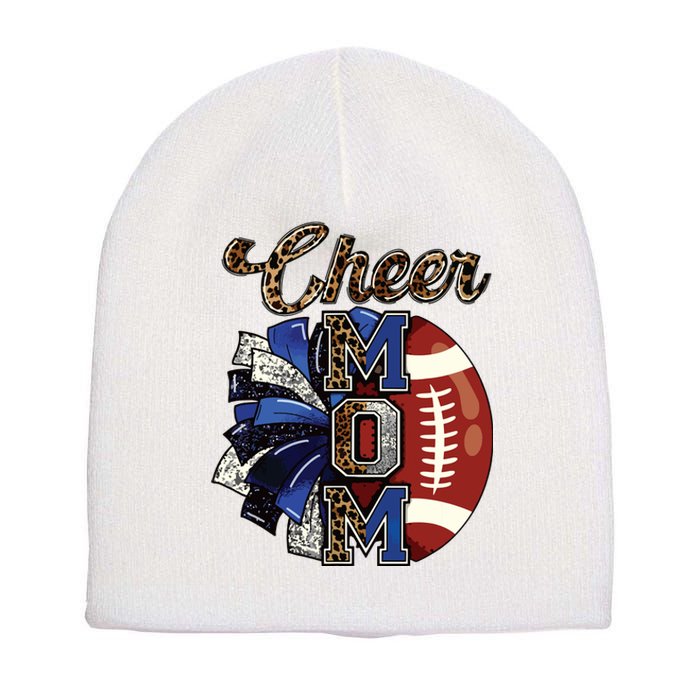 Cheer Mom Pom Pom Football Short Acrylic Beanie