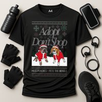 Christmas Miss Peaches & Pete The Beagle Cooling Performance Crew T-Shirt