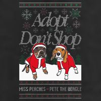 Christmas Miss Peaches & Pete The Beagle Adult Drive Performance Visor