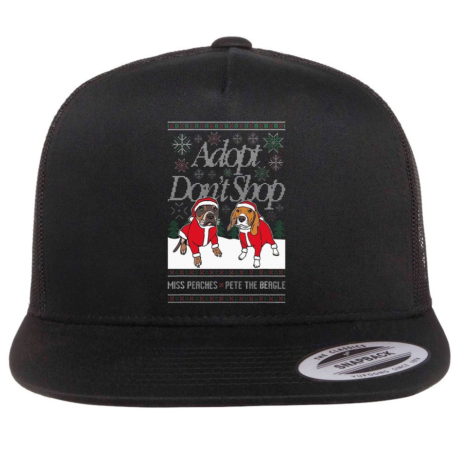 Christmas Miss Peaches & Pete The Beagle Flat Bill Trucker Hat