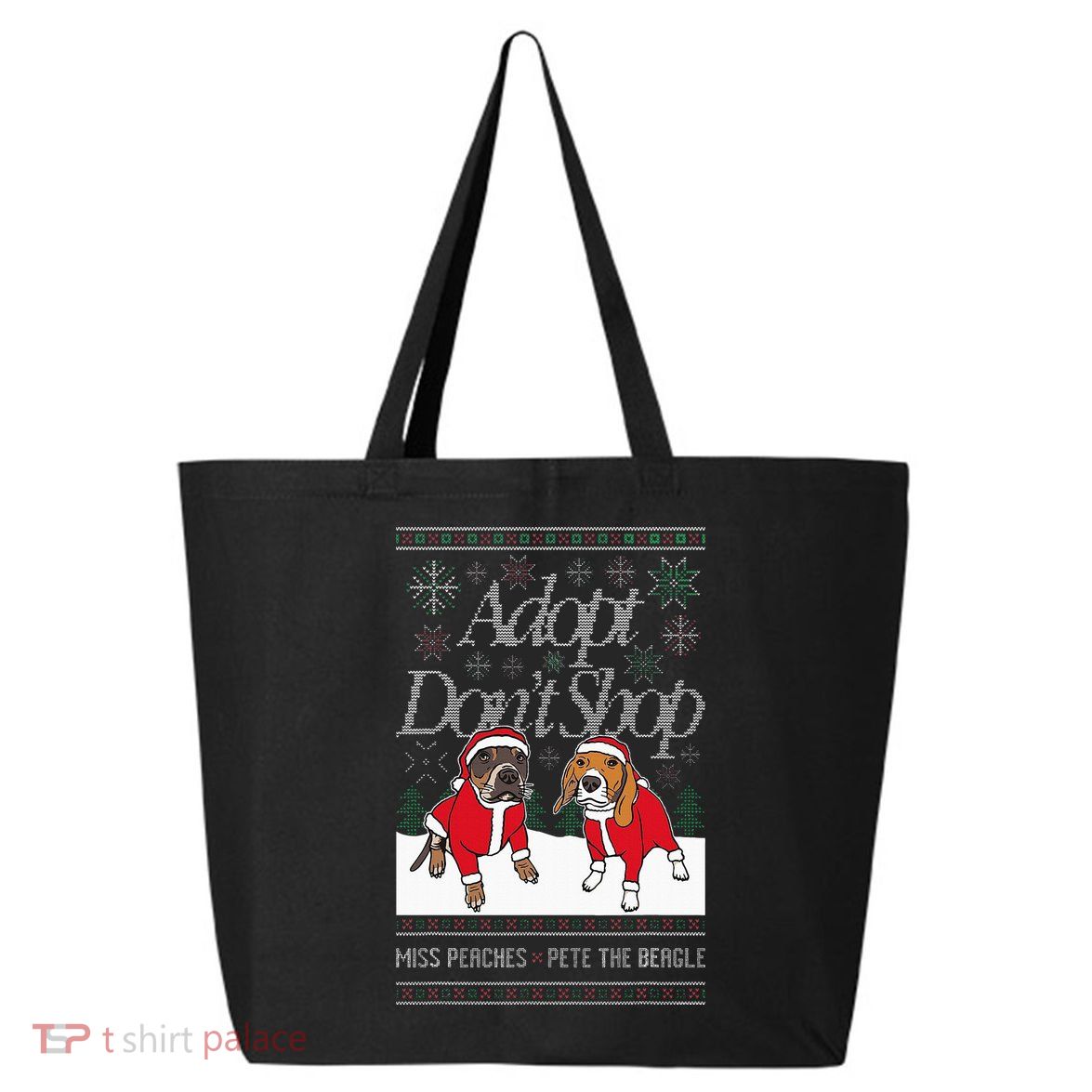 Christmas Miss Peaches & Pete The Beagle 25L Jumbo Tote