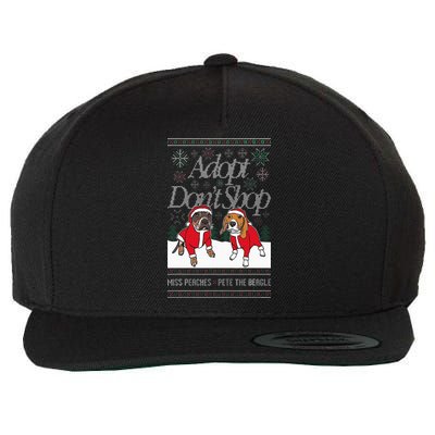 Christmas Miss Peaches & Pete The Beagle Wool Snapback Cap