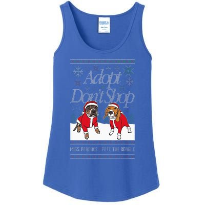 Christmas Miss Peaches & Pete The Beagle Ladies Essential Tank