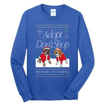 Christmas Miss Peaches & Pete The Beagle Tall Long Sleeve T-Shirt