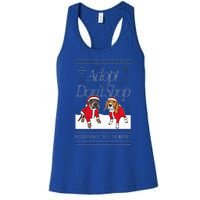 Christmas Miss Peaches & Pete The Beagle Women's Racerback Tank