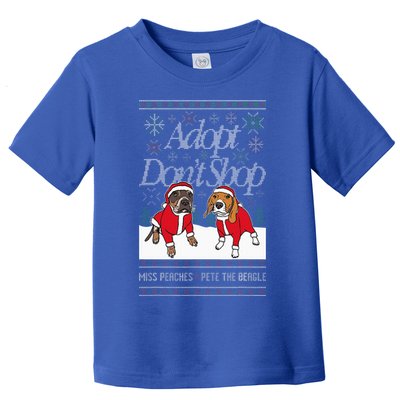 Christmas Miss Peaches & Pete The Beagle Toddler T-Shirt