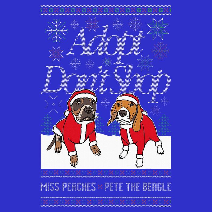 Christmas Miss Peaches & Pete The Beagle Kids T-Shirt