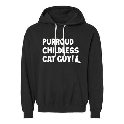 Cole & Marmalade Purroud Childless Cat Guy Garment-Dyed Fleece Hoodie