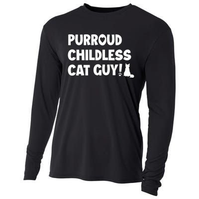 Cole & Marmalade Purroud Childless Cat Guy Cooling Performance Long Sleeve Crew