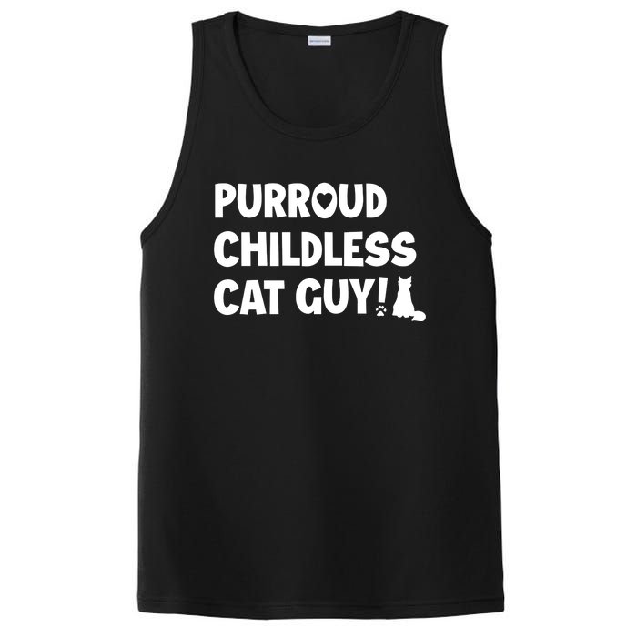 Cole & Marmalade Purroud Childless Cat Guy PosiCharge Competitor Tank