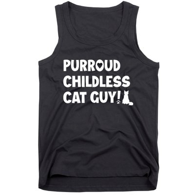 Cole & Marmalade Purroud Childless Cat Guy Tank Top