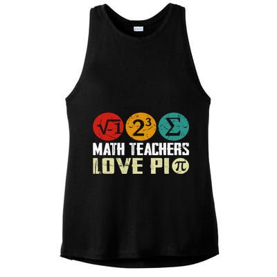 Cute Math Pi Day Math Teachers Math Lover Numbers And Pi Day Cool Gift Ladies PosiCharge Tri-Blend Wicking Tank