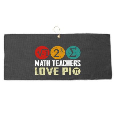Cute Math Pi Day Math Teachers Math Lover Numbers And Pi Day Cool Gift Large Microfiber Waffle Golf Towel
