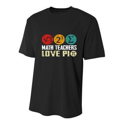Cute Math Pi Day Math Teachers Math Lover Numbers And Pi Day Cool Gift Youth Performance Sprint T-Shirt