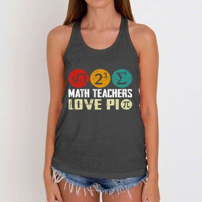 Cute Math Pi Day Math Teachers Math Lover Numbers And Pi Day Cool Gift Women's Knotted Racerback Tank