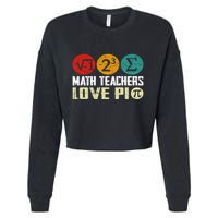 Cute Math Pi Day Math Teachers Math Lover Numbers And Pi Day Cool Gift Cropped Pullover Crew
