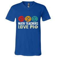Cute Math Pi Day Math Teachers Math Lover Numbers And Pi Day Cool Gift V-Neck T-Shirt