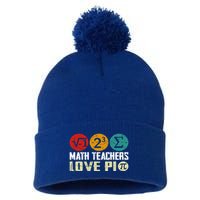 Cute Math Pi Day Math Teachers Math Lover Numbers And Pi Day Cool Gift Pom Pom 12in Knit Beanie