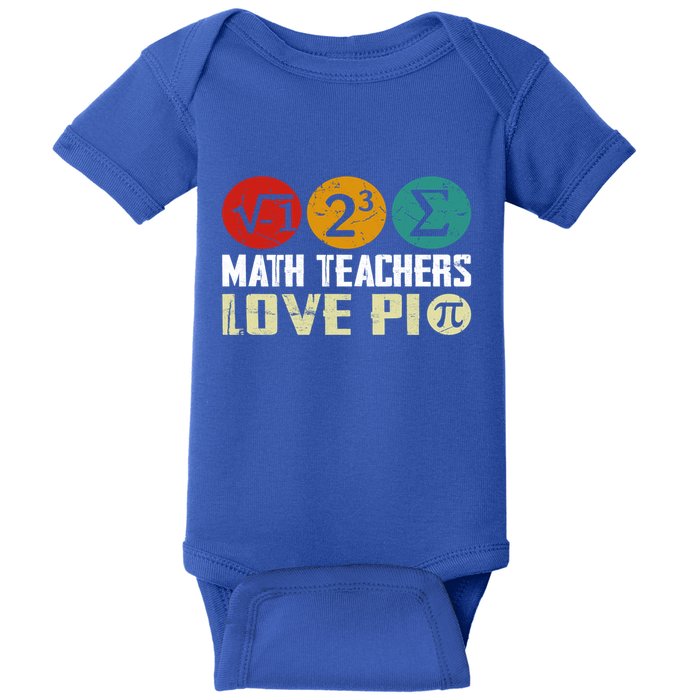 Cute Math Pi Day Math Teachers Math Lover Numbers And Pi Day Cool Gift Baby Bodysuit