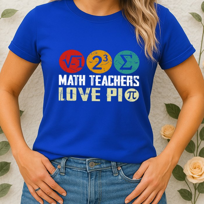 Cute Math Pi Day Math Teachers Math Lover Numbers And Pi Day Cool Gift Womens T-Shirt