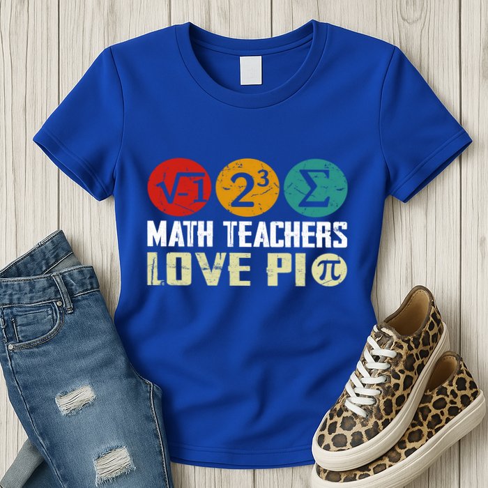 Cute Math Pi Day Math Teachers Math Lover Numbers And Pi Day Cool Gift Womens T-Shirt