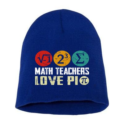 Cute Math Pi Day Math Teachers Math Lover Numbers And Pi Day Cool Gift Short Acrylic Beanie