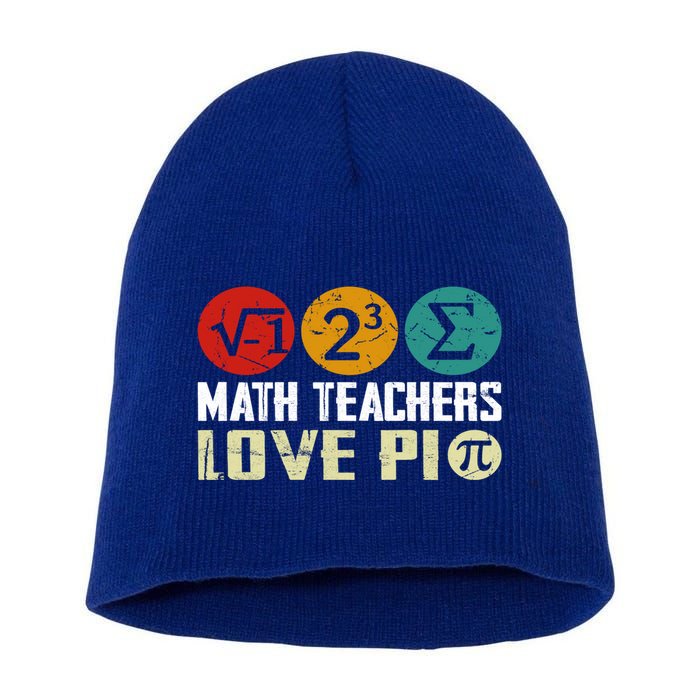Cute Math Pi Day Math Teachers Math Lover Numbers And Pi Day Cool Gift Short Acrylic Beanie