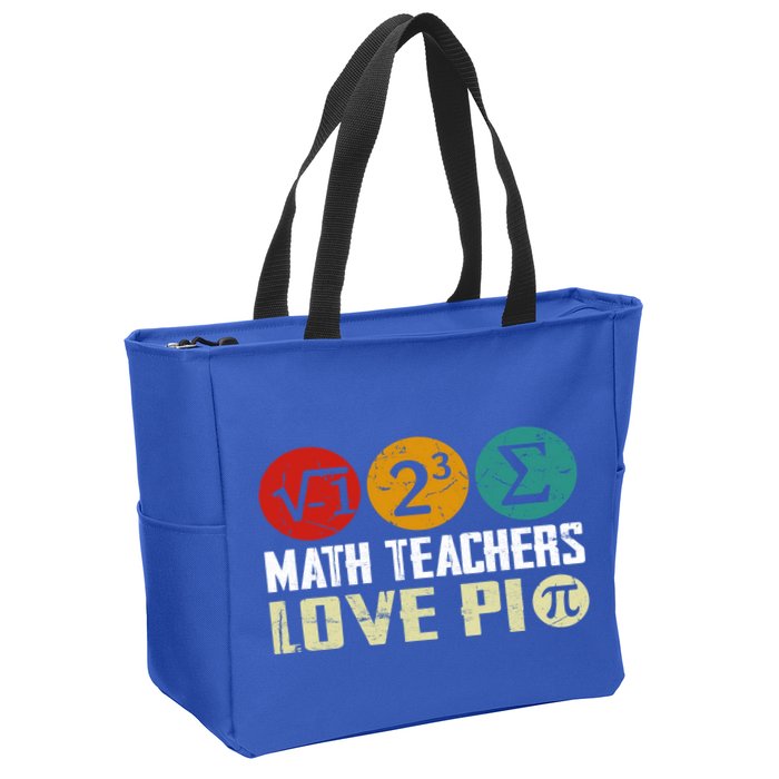 Cute Math Pi Day Math Teachers Math Lover Numbers And Pi Day Cool Gift Zip Tote Bag