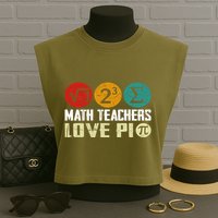 Cute Math Pi Day Math Teachers Math Lover Numbers And Pi Day Cool Gift Garment-Dyed Women's Muscle Tee