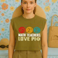 Cute Math Pi Day Math Teachers Math Lover Numbers And Pi Day Cool Gift Garment-Dyed Women's Muscle Tee
