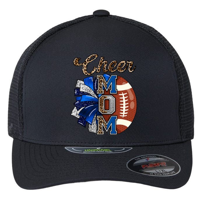 Cheer Mom Pom Pom Football Flexfit Unipanel Trucker Cap