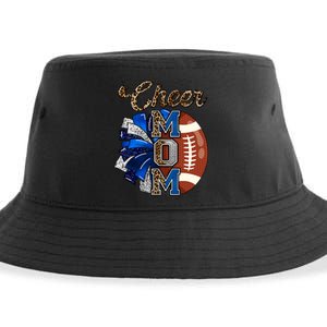 Cheer Mom Pom Pom Football Sustainable Bucket Hat