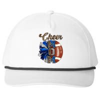 Cheer Mom Pom Pom Football Snapback Five-Panel Rope Hat