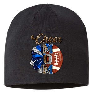 Cheer Mom Pom Pom Football Sustainable Beanie