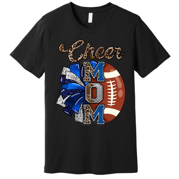 Cheer Mom Pom Pom Football Premium T-Shirt