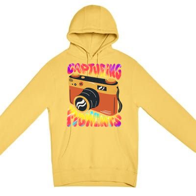 Capturing Mots Photography Photographer Camera Gift Premium Pullover Hoodie