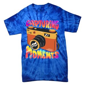 Capturing Mots Photography Photographer Camera Gift Tie-Dye T-Shirt