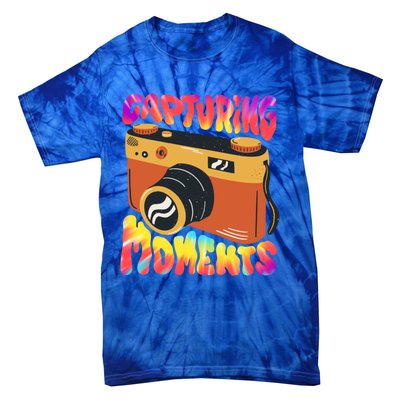 Capturing Mots Photography Photographer Camera Gift Tie-Dye T-Shirt