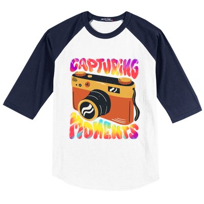 Capturing Mots Photography Photographer Camera Gift Baseball Sleeve Shirt